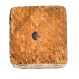 Nicely Wonky Old Single Hand-carved Pine Die, 1 3/4 Inch