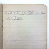 Sweet Old Composition Notebook with Scattered Delights