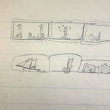 Sweet Old Composition Notebook with Scattered Delights