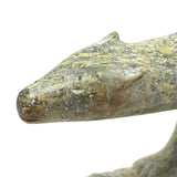 Finely Carved Inuit Green Serpentine Stone Polar Bear (Henry Evaluardjuk?)