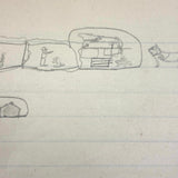 Sweet Old Composition Notebook with Scattered Delights