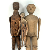 One Armed But Very Beautiful 19th Century Wood and Tin Articulated Figure