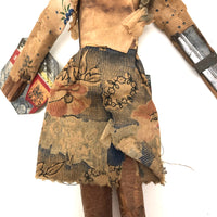 Knight in Tin Armor, Wonderful Old Italian Folk Art Marionette with Budweiser Can Shield
