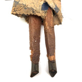 Knight in Tin Armor, Wonderful Old Italian Folk Art Marionette with Budweiser Can Shield