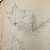 Sweet Old Composition Notebook with Scattered Delights