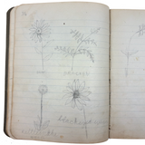 Sweet Old Composition Notebook with Scattered Delights