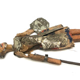 Knight in Tin Armor, Wonderful Old Italian Folk Art Marionette with Budweiser Can Shield