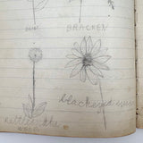 Sweet Old Composition Notebook with Scattered Delights