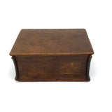 Elegant Antique Spruce Gum Box with Top and Bottom Slide Openings