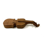 SOLD Antique Hand-carved Folk Art Violin in Wonderful, Very Custom Case