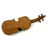 SOLD Antique Hand-carved Folk Art Violin in Wonderful, Very Custom Case