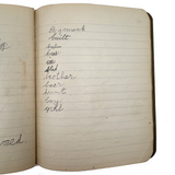 Sweet Old Composition Notebook with Scattered Delights