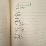 Sweet Old Composition Notebook with Scattered Delights