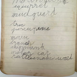 Sweet Old Composition Notebook with Scattered Delights