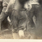 Boys in Motion, Earth Ball Aloft, Poetic and Metaphoric Feeling Old Snapshot Photo