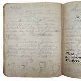 Sweet Old Composition Notebook with Scattered Delights