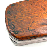 SOLD Antique Hand-carved Folk Art Violin in Wonderful, Very Custom Case