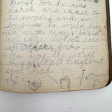 Sweet Old Composition Notebook with Scattered Delights