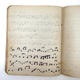Sweet Old Composition Notebook with Scattered Delights