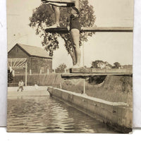 Diving Duo, Vintage Snapshot with Excellent Geometries