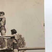 Diving Duo, Vintage Snapshot with Excellent Geometries
