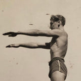 Diving Duo, Vintage Snapshot with Excellent Geometries