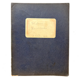 Early 20th Century Dutch Notebook with Colored Pencil Darning Diagrams and Notes
