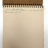 Building a Log Cabin and Observing the Environs, 1953 Spiral Bound Pocket Sketchbook