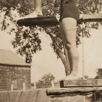 Diving Duo, Vintage Snapshot with Excellent Geometries