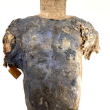 Tall, Spare Antique Santos Figure in Otherworldly Blue