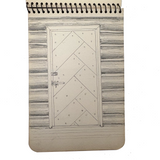 Building a Log Cabin and Observing the Environs, 1953 Spiral Bound Pocket Sketchbook