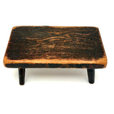 Wonderful All Original Paint Decorated c. 1840s Primitive Stool, Pittsfield, NH (Great Underside, Too)