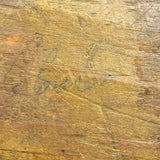 Wonderful All Original Paint Decorated c. 1840s Primitive Stool, Pittsfield, NH (Great Underside, Too)