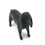 SOLD Wonderful Old Carved Black Dog with Great Face