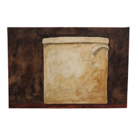 Satisfying Minimalist 1989 Crock Study, Watercolor on Board