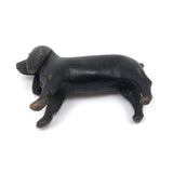SOLD Wonderful Old Carved Black Dog with Great Face