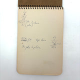 Building a Log Cabin and Observing the Environs, 1953 Spiral Bound Pocket Sketchbook