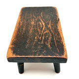 Wonderful All Original Paint Decorated c. 1840s Primitive Stool, Pittsfield, NH (Great Underside, Too)