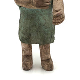Wonderfully Inquitive Old Carved Guatemalan Folk Art Figure in Polychrome