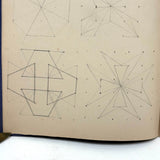 1909 Dutch School Notebook with Naive Drawings, Star Diagrams and More