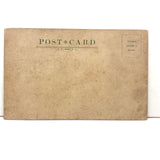 Work for the Night is Coming, Antique Hand-drawn Watercolor Postcard with Woman Milking Cow