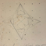 1909 Dutch School Notebook with Naive Drawings, Star Diagrams and More