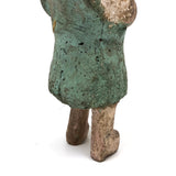 Wonderfully Inquitive Old Carved Guatemalan Folk Art Figure in Polychrome