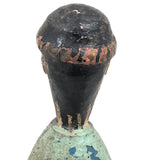 Wonderfully Inquitive Old Carved Guatemalan Folk Art Figure in Polychrome