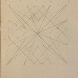 1909 Dutch School Notebook with Naive Drawings, Star Diagrams and More