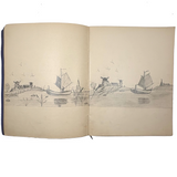 1909 Dutch School Notebook with Naive Drawings, Star Diagrams and More