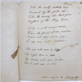 Poignant and Unusual Large 1840s Paper Lace Valentine with Mirror, Verse, and Original Envelope