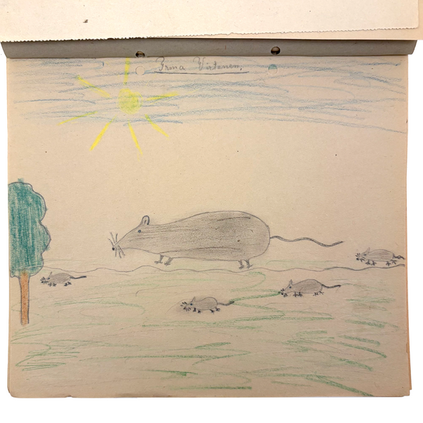 Irma Virtanem's Very Sweet Crayon Drawings Sketcbook