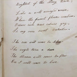 Poignant and Unusual Large 1840s Paper Lace Valentine with Mirror, Verse, and Original Envelope