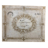 Poignant and Unusual Large 1840s Paper Lace Valentine with Mirror, Verse, and Original Envelope